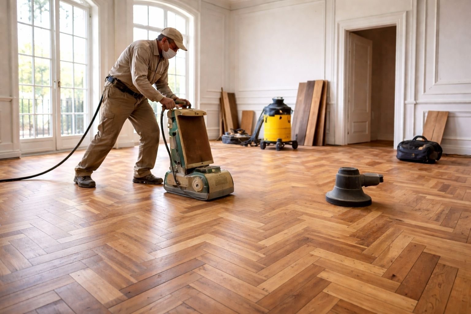 engineered wood flooring - installation process