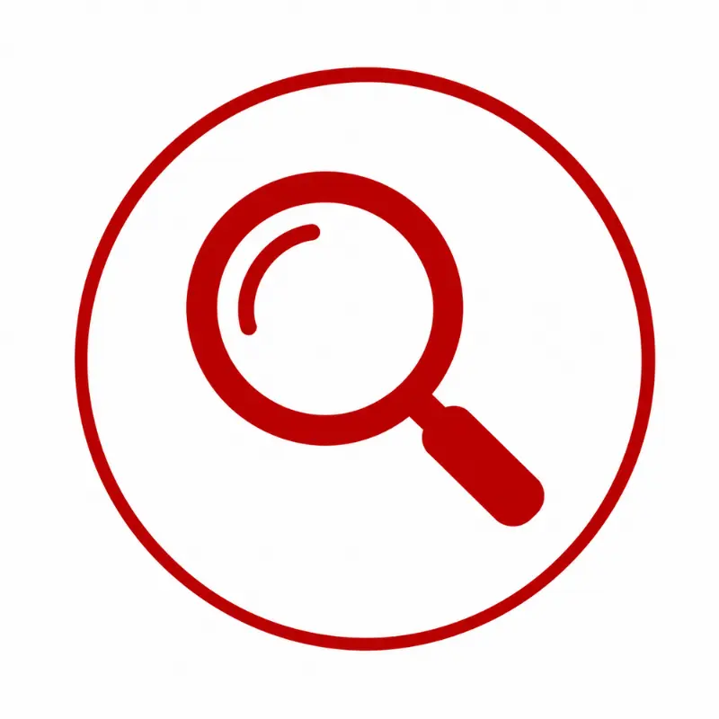 Floor sanding assessment icon showing inspection of wooden flooring before sanding, repairs and finishing