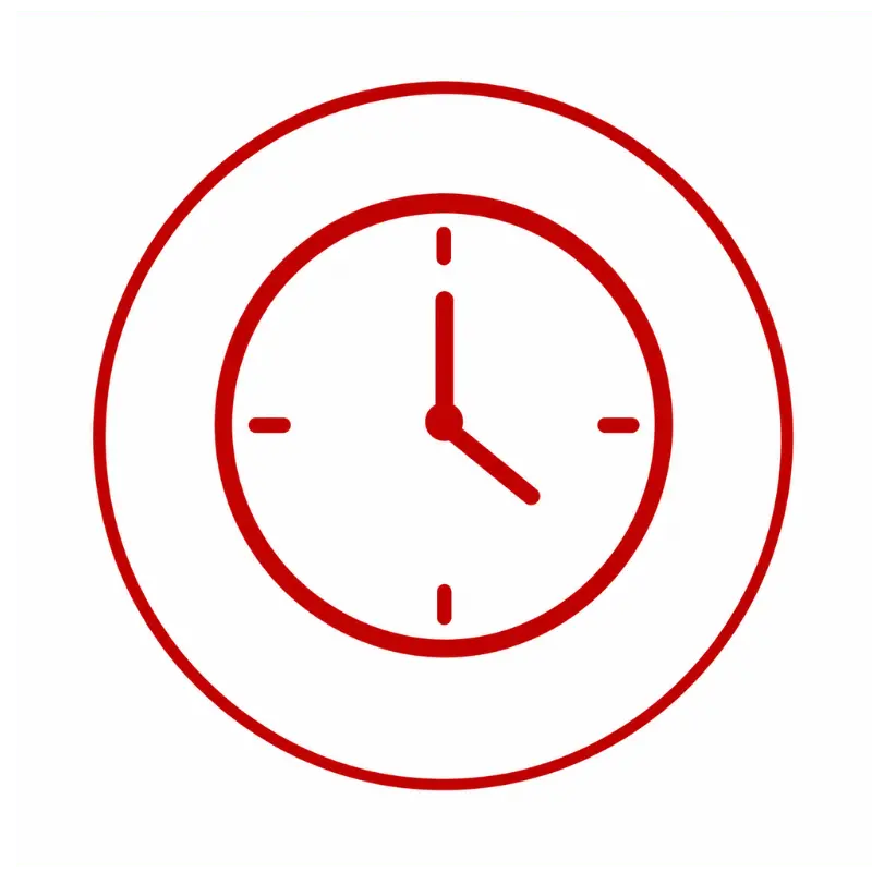 Floor sanding aftercare icon showing drying time and curing guidance for newly finished wooden floors.