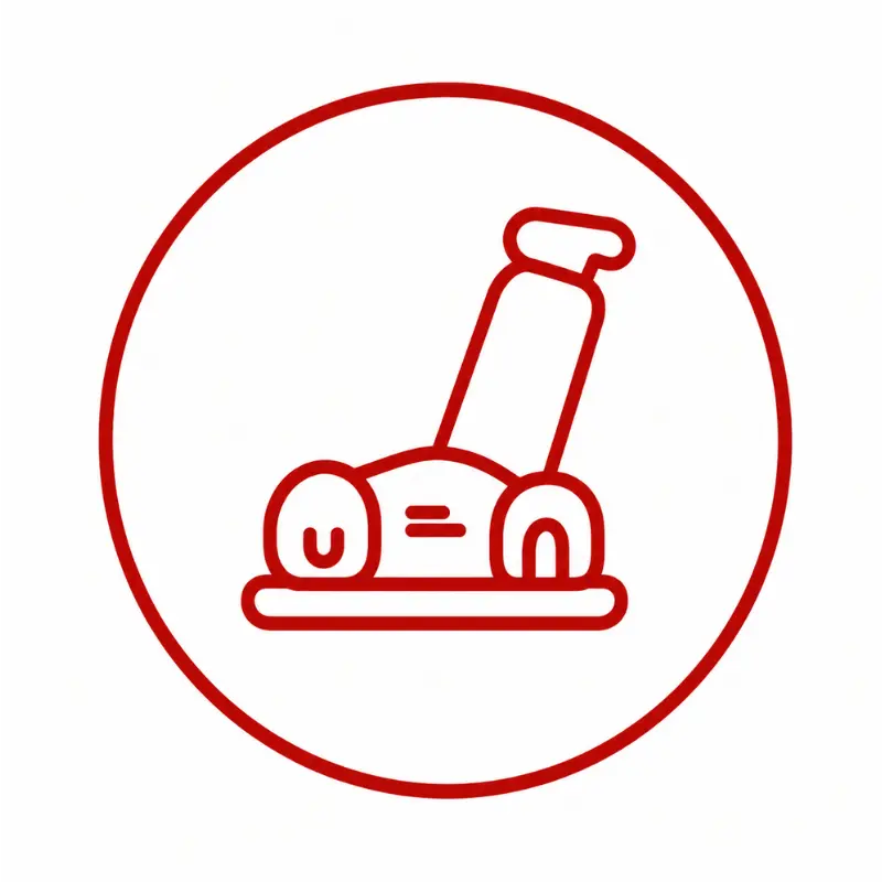 Floor sanding icon showing professional sanding equipment used to smooth wooden floors and edges.